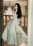 Zingj Elegant Ruffles White Midi Dresses 2023 Summer New Evening Party Women Clothes Fashion Sundress Birthday Ladies Dresses 211-0-Outfit