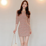 Small Fragrant Temperament Dress Women's Famous Korean Version Of The Elegant Thin Bag Of