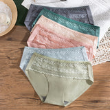 Cotton Panties Woman Sexy Lace Briefs Fashion Solid Color knickers Girls Soft Seamless Underpants Underwear