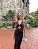 Cut Out Lace Prom Dress Evening Dress Vacation Party Dress
