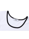 Letter Printed T-shirt Aesthetic Short Sleevle Chic Crop Top 2022 Summer Female 90s Fashion Casual Streetwear Y2K
