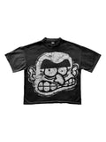 Men's T-Shirt Y2K Harajuku Animation Printing T-Shirt Fashion Brand Oversized Short-Sleeved