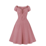 Polka Dot Midi Dress for Women Blue O Neck Short Sleeve 2022 Dresses Paty Ladies Streetwear Summer Vestidos