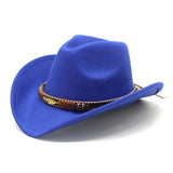 Women Vintage Cowboy Fluffy Hat with Rhinestone Ladies Girls Cowgirl Glitter Hat Cap Headwear for Fancy Dress Cosplay