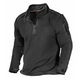 And Autumn 2025 Men's T-Shirt Outdoor Zipper Pocket Long-Sleeved