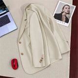 Zingj And Autumn Suit Jacket Female Small Man 2024 Spring And Autumn New Korean Version Temperament Goddess Fan Small Leisure Small