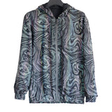 New Colorful Reflective Jacket For Men's Colorful Starry Sky Knit Breathable Stretch Hooded Jacket Jacket-Outfit