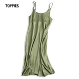 2021 Women Satin Dress Party Luxury Shiny Sundress Sexy Imitation Silk Fashion Ladies