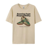 Running From Responsibility Graphic T-Shirt- Outfit