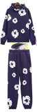 Chaochao Foam Print Loose Sweater Y2K Hip Hop Street Pullover For Men And
