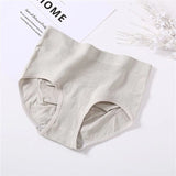 Seamless Panties Female Middle Waist Underwear Physiological Pants Crotch Cotton Briefs Honeycomb Embossed Warm