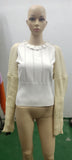 Zingj P Sexy Solid Color Ultra Short Long-Sleeved Sweater Coat-Outfit