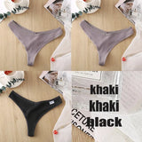 8 Colors Women's Thong G-String Cotton Thongs Women's Panties Sexy V Waist Female Underpants Pantys Lingerie