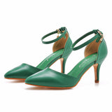 Cm Large-Size Sandals Fine-Heeled Pointed Sandals White Pointed Shoes Women's High Heels Wedding