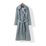 2021 oversized leather trench coat for women womens clothes Long soft faux leather Jacket