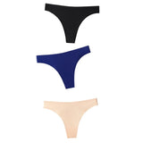 Seamless Panties Women Briefs Nylon Ultra-thin G-string Thongs Low Rise Lingerie Ice Silk Briefs Lady Underwear Plus