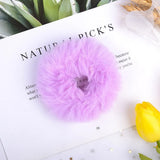 New Winter Plush Scrunchies Women Girls Imitation Mink Elastic Hair Rubber Bands Accessories Tie Hair Ring Holder