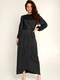 Ladies Fashion Dress Casual Satin Long Skirt Temperament Commuter Women's Clothing Summer Dress Dress for Women
