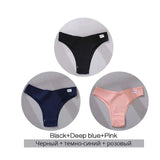 Cotton Brazilian Women's Panties V Waist G-String Underwear Women T Back Underpants Intimate Lingerie Women's
