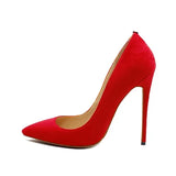 Women Pumps for Wedding Pointed Toe Sexy High Heels Shoes 8 cm 10 cm 12 cm Stilettos Green Pinkycolor plus size RM002