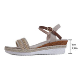 Zingj Summer New National Style With Sandals Platform Heel Buckle Large Size