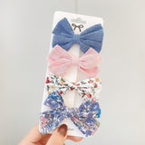 New Leopard Printed Bowknot Hair Clips For Cute Girls Lace Handmade Hairpins Boutique Barrettes Kids Hair