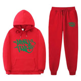 Popular Letter Gothic Print Hoodies Sweatpants Men Y2K New Street Hip Hop Fashion Sports Suit Unisex Casual Loose
