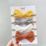Soft Nylon Baby Girl Headband Bowknot Newborn Headbands Elastic Hair Bands Infant Turban Headwear Kids Hair