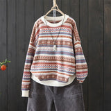 Sweater Women Casual Slim 2021 New O-Neck Bottoming Sweaters Striped Winter Basic Tops Wild Long Sleeve Pullover