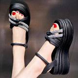 Temperament Lady Soft Soles Do Not Tired Sandals 2025 Net Red Elegant With Skirt Fresh Elegant Single