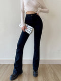 2022 New Flared Jeans High Waist Hip Lift Sexy Fashion High Quality Comfy Slim Trousers Streetwear Womens Korean