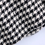 2022 Tweed Two pieces set Women Vintage V Neck Long Sleeve Office Lady slim Blazer Coat Female Hight Waist Shorts