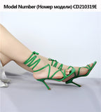 Onlymaker Women's Square Toe Black Beige Strap Stiletto Fashion Big Size