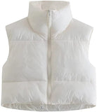 Parkas Jackets Women Luxury Coats Winter 2022 Sleeveless Puffer Vests Female Clothing Elegant Ladies