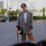2025 Women's Wear Street Fashion Temperament Two-Button Suit Jacket Jacket