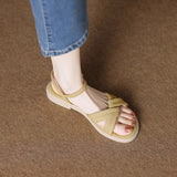 Zi Yan- -2025 Summer New Soft Bottom Simple Sandals Women Not Tired Feet Small Fragrant Wind Comfortable One Word With