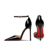 High Heels Women 2025 New Pointed Light Mouth Fine Heel Single Shoes Elegant Buckle With Hollow