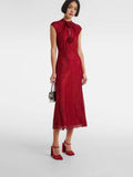 Exploding New Hot Women's Long Hot Diamond Sexy Flower Dress Dinner Dress Temperament