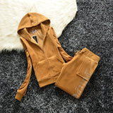 Velvet 2021 Women'S Fabric Tracksuits Velour Suit Women Track Suit Hoodies And Pants