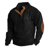 And Winter New Men's Outdoor Jacket Corduroy Leisure Collar Long