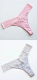 pcs/Lot Plus Size Women's Cotton Panties Underwear Sexy Lace Lingerie Panty Thongs G String Tanga T-back Seamless Female