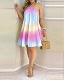 Zingj Wise Hot Style Summer Open Shoulder Hanging Neck Strap Loose Women's