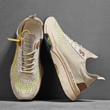 Women Running Shoes Men Breathable Leather Sneakers Air Cushion Trainers Man Athletic Sport Jogging Shoes High