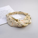 Women Girls Summer Bohemian Hair Bands Print Headbands Vintage Cross Turban Bandage Bandanas Hairbands Hair