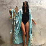 Sexy Black Retro Striped Batwing Sleeve Self Belted Plus Size Long Kimono Tunic Women Tops and Blouses Shirts