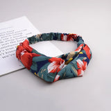 Women Girls Summer Bohemian Hair Bands Print Headbands Vintage Cross Turban Bandage Bandanas Hairbands Hair