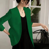Suit Spring And Autumn New Cushion Shoulder Casual Fashion Temperament Slimming Professional OL Small Suit Coat