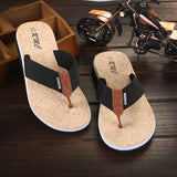 Men Shoes Summer Bohemia Beach Sandals Striped Slippers Flip Flops For Men Platform Sandals Beach Slippers Size