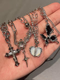 Star Cross Butterfly Heart Vintage Set