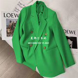 Zingj Spring And Autumn Outfit Fried Street Loose Leisure Versatile Autumn Suit Jacket Female Korean Black Suit